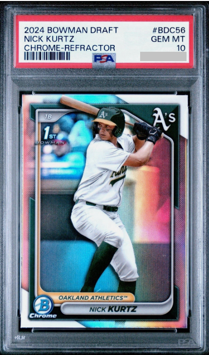 2024 Bowman Chrome Nick Kurtz (PSA 10)
