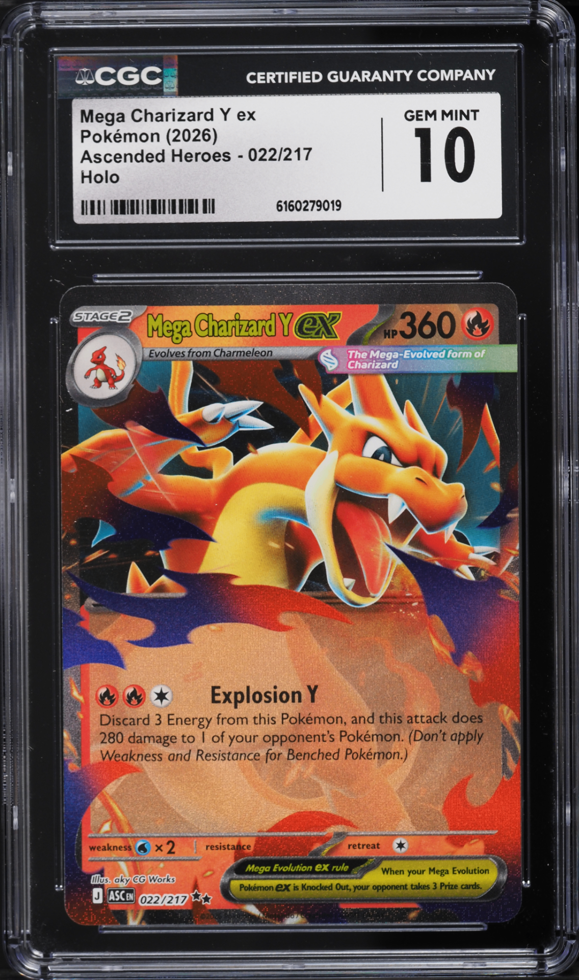 Mega Charizard Y ex CGC 10