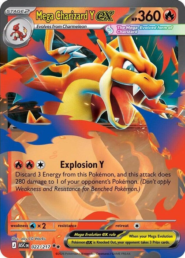 Mega Charizard Y ex raw