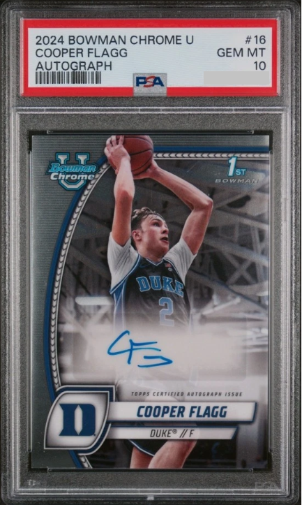 2024 Bowman Chrome Cooper Flagg Auto (PSA 10)